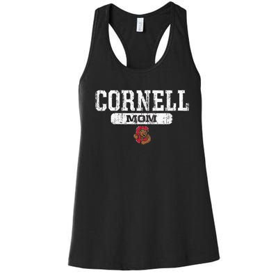 Cornell Big Red Mom Block Pill Icon Women's Racerback Tank