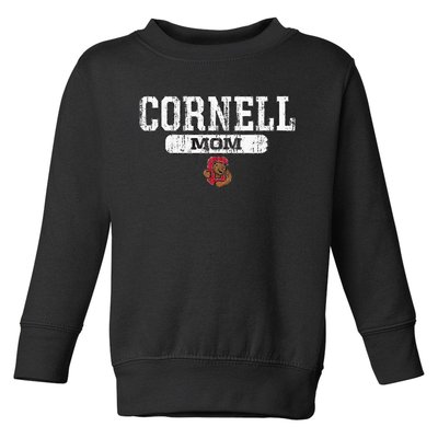 Cornell Big Red Mom Block Pill Icon Toddler Sweatshirt