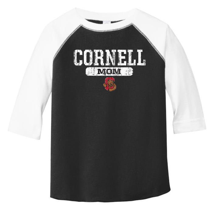 Cornell Big Red Mom Block Pill Icon Toddler Fine Jersey T-Shirt