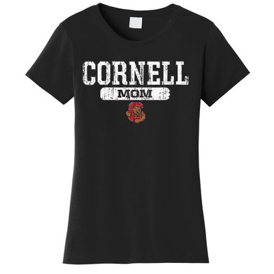 Cornell Big Red Mom Block Pill Icon Women's T-Shirt