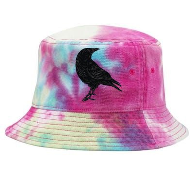 Crow Blackbird Raven Silhouette Bird Tie-Dyed Bucket Hat