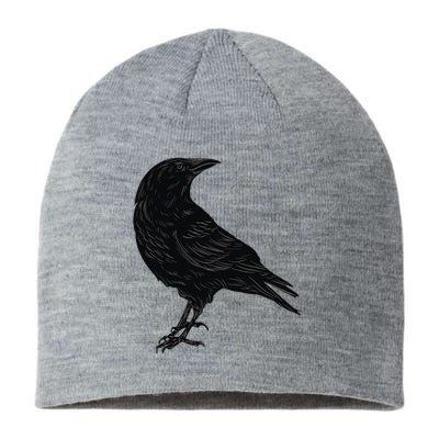 Crow Blackbird Raven Silhouette Bird Sustainable Beanie