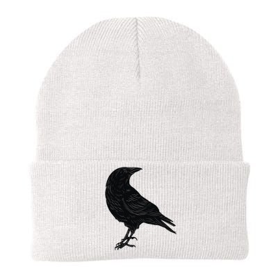 Crow Blackbird Raven Silhouette Bird Knit Cap Winter Beanie