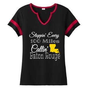 Callin Baton Rouge Music Concert Ladies Halftime Notch Neck Tee