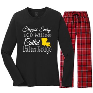 Callin Baton Rouge Music Concert Women's Long Sleeve Flannel Pajama Set 