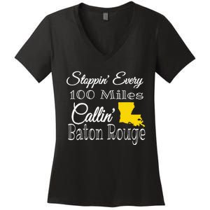 Callin Baton Rouge Music Concert Women's V-Neck T-Shirt