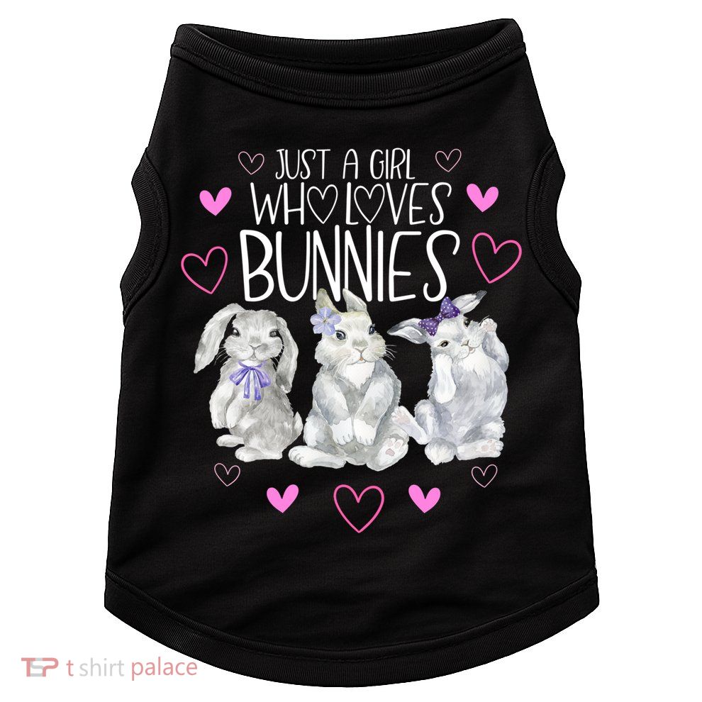 Cool Bunny Rabbit Gift Just A Girl Who Loves Bunnies Gift Doggie Tank