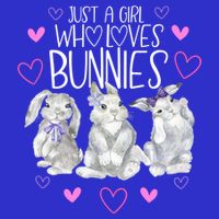 Cool Bunny Rabbit Gift Just A Girl Who Loves Bunnies Gift Womens Tank Top