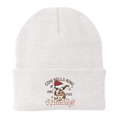 Cow Bells Ring Are You Listening Merry Christmas Beanie