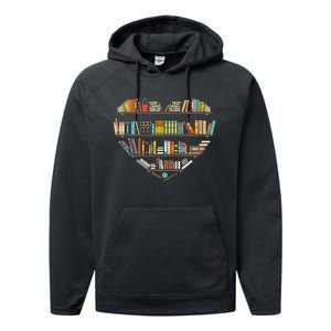 Cool Books Reading Men Women Book Lover Literacy Librarian Performance Fleece Hoodie