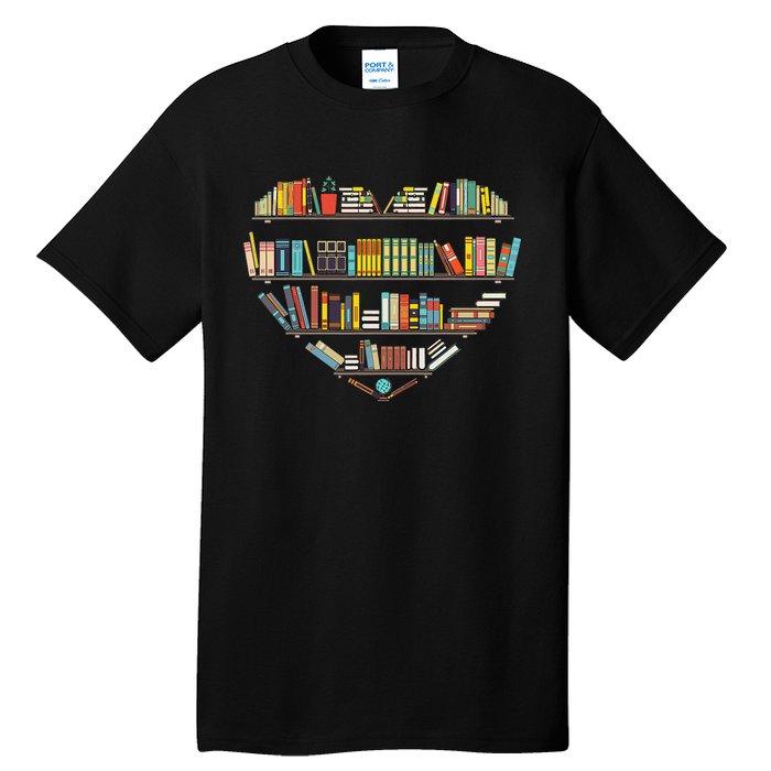 Cool Books Reading Men Women Book Lover Literacy Librarian Tall T-Shirt