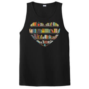 Cool Books Reading Men Women Book Lover Literacy Librarian PosiCharge Competitor Tank