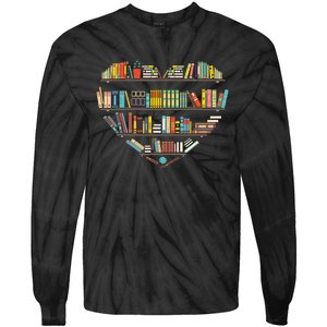 Cool Books Reading Men Women Book Lover Literacy Librarian Tie-Dye Long Sleeve Shirt