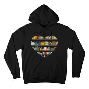 Cool Books Reading Men Women Book Lover Literacy Librarian Tall Hoodie