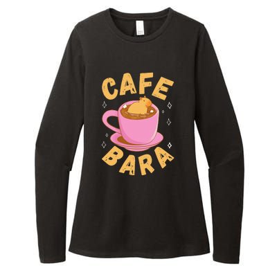 Cafe Bara Rodent Animals Vintage Capybaras Womens CVC Long Sleeve Shirt