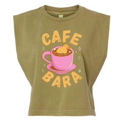 Cafe Bara Rodent Animals Vintage Capybaras Garment-Dyed Women's Muscle Tee