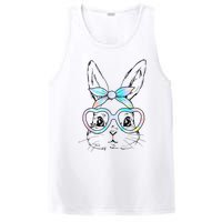 Cute Bunny Rabbit Face Tie Dye Glasses Girl Happy Easter Day PosiCharge Competitor Tank