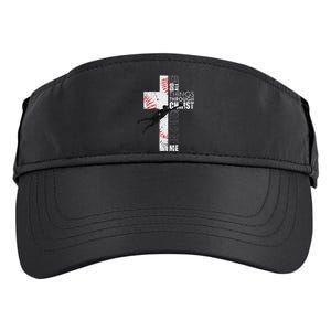 Christian Baseball Religious Cross Graphic Adult Drive Performance Visor