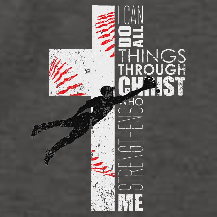 Christian Baseball Religious Cross Graphic Vector Backpack