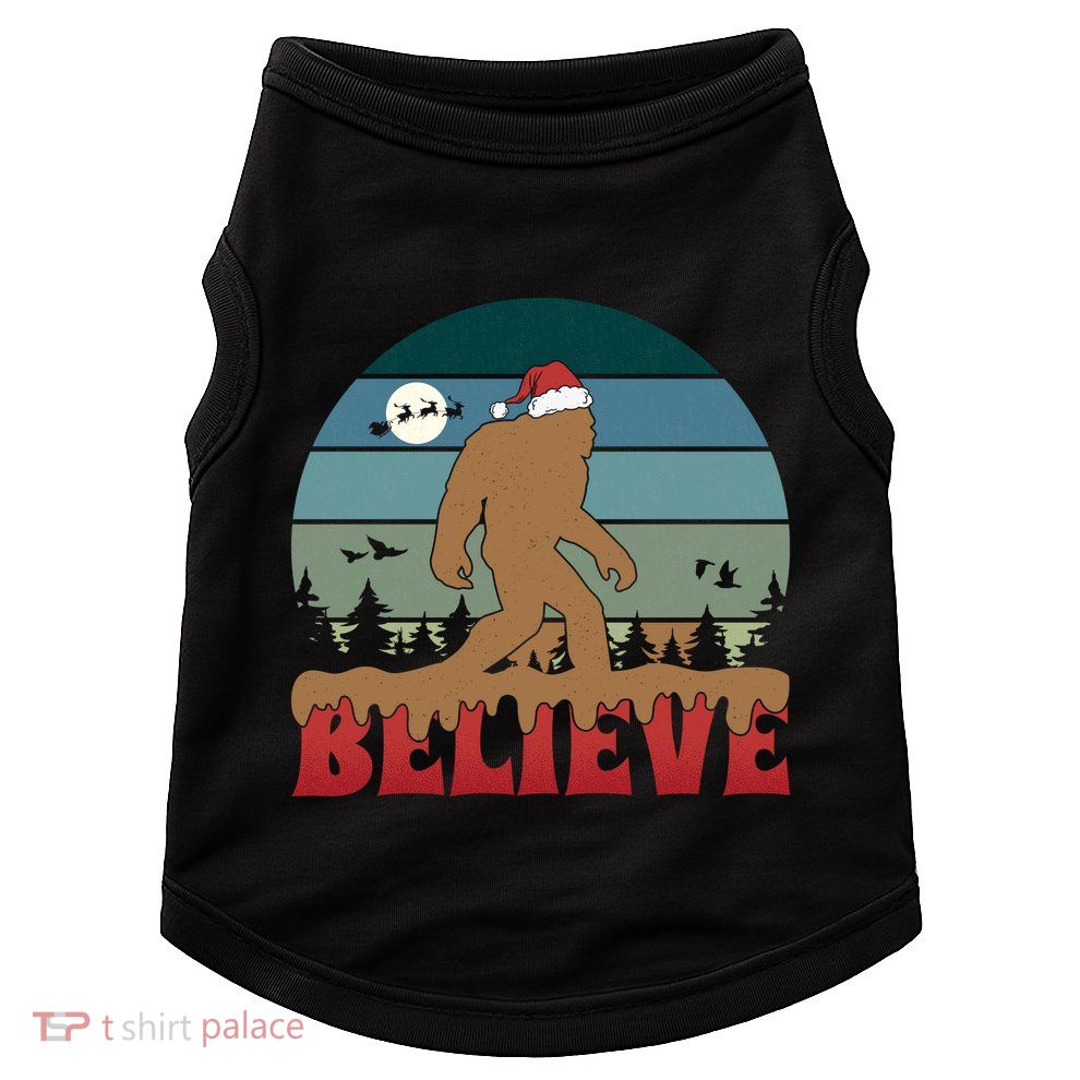 Christmas Bigfoot Retro Doggie Tank