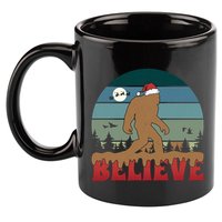 Christmas Bigfoot Retro 11oz C Handle Ceramic Mug