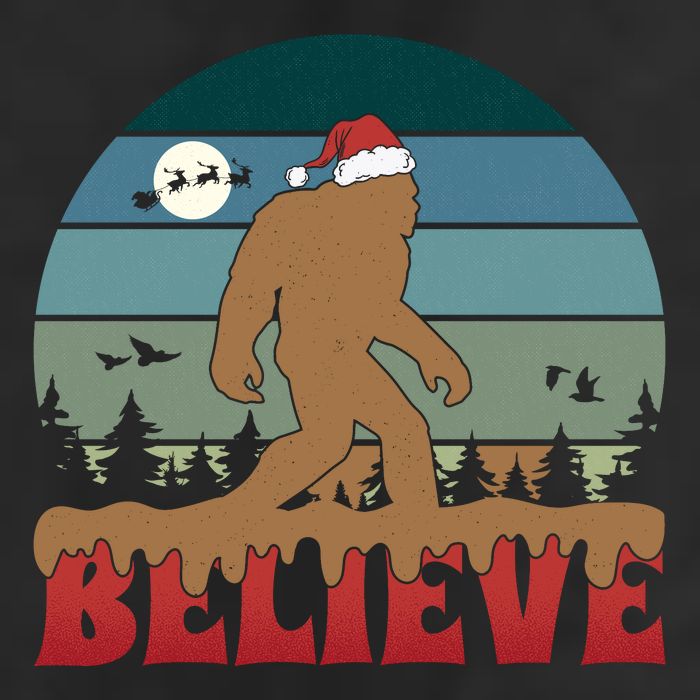 Christmas Bigfoot Retro 11oz C Handle Ceramic Mug