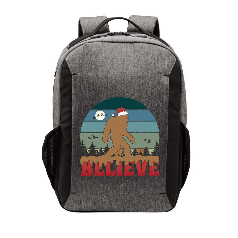 Christmas Bigfoot Retro Vector Backpack