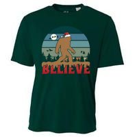 Christmas Bigfoot Retro Cooling Performance Crew T-Shirt