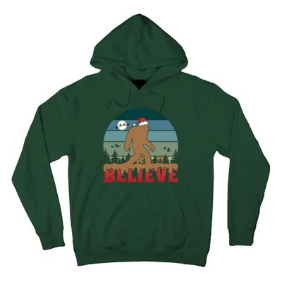 Christmas Bigfoot Retro Hoodie