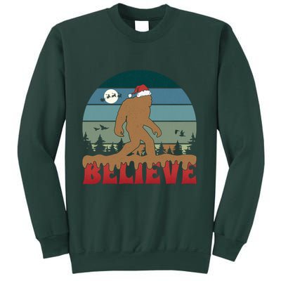 Christmas Bigfoot Retro Sweatshirt