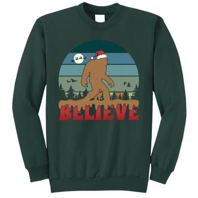 Christmas Bigfoot Retro Sweatshirt