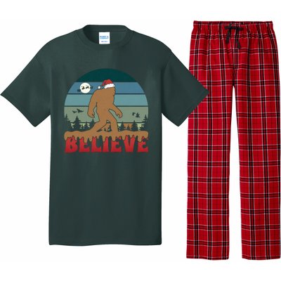 Christmas Bigfoot Retro Pajama Set