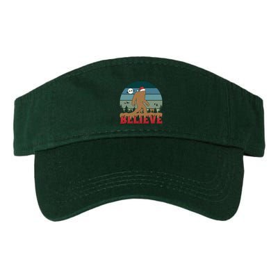 Christmas Bigfoot Retro Visor