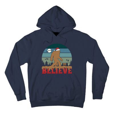 Christmas Bigfoot Retro Tall Hoodie