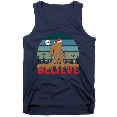 Christmas Bigfoot Retro Tank Top