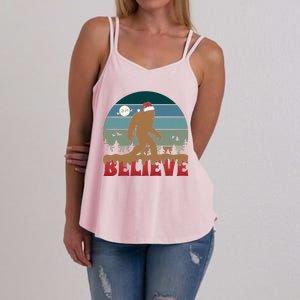 Christmas Bigfoot Retro Women's Strappy Tank