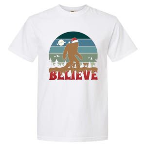 Christmas Bigfoot Retro Garment-Dyed Heavyweight T-Shirt