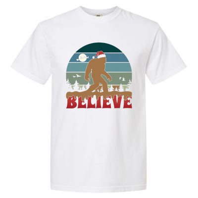 Christmas Bigfoot Retro Garment-Dyed Heavyweight T-Shirt