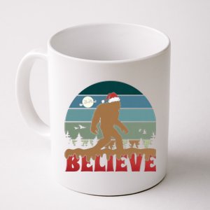 Christmas Bigfoot Retro Coffee Mug