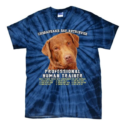 Chesapeake Bay Retriever Professional Human Trainer Cute Dog Tie-Dye T-Shirt