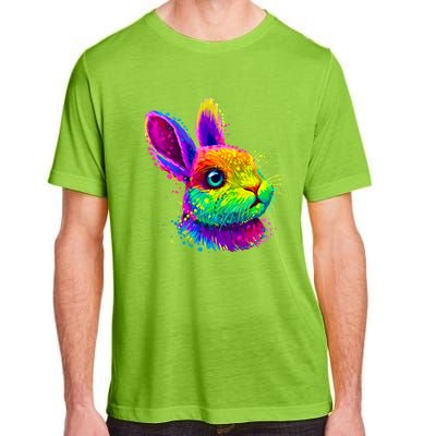 Cute Bunny Rabbit Face Colorful Easter Day Gift Adult ChromaSoft Performance T-Shirt