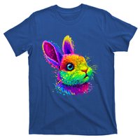 Cute Bunny Rabbit Face Colorful Easter Day Gift T-Shirt