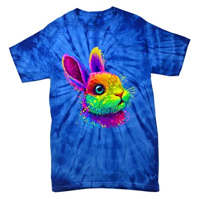 Cute Bunny Rabbit Face Colorful Easter Day Gift Tie-Dye T-Shirt