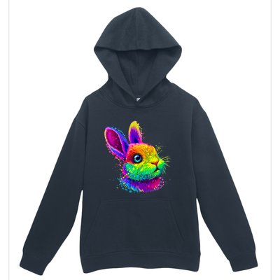 Cute Bunny Rabbit Face Colorful Easter Day Gift Urban Pullover Hoodie