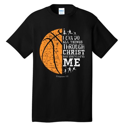 Christian Basketball Religious Gifts Tall T-Shirt