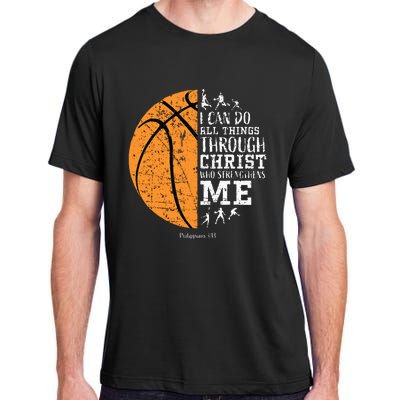 Christian Basketball Religious Gifts Adult ChromaSoft Performance T-Shirt