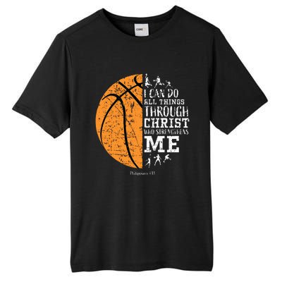 Christian Basketball Religious Gifts Tall Fusion ChromaSoft Performance T-Shirt