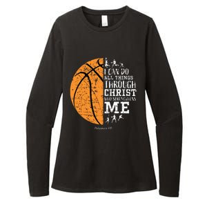 Christian Basketball Religious Gifts Womens CVC Long Sleeve Shirt