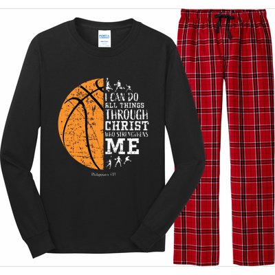 Christian Basketball Religious Gifts Long Sleeve Pajama Set