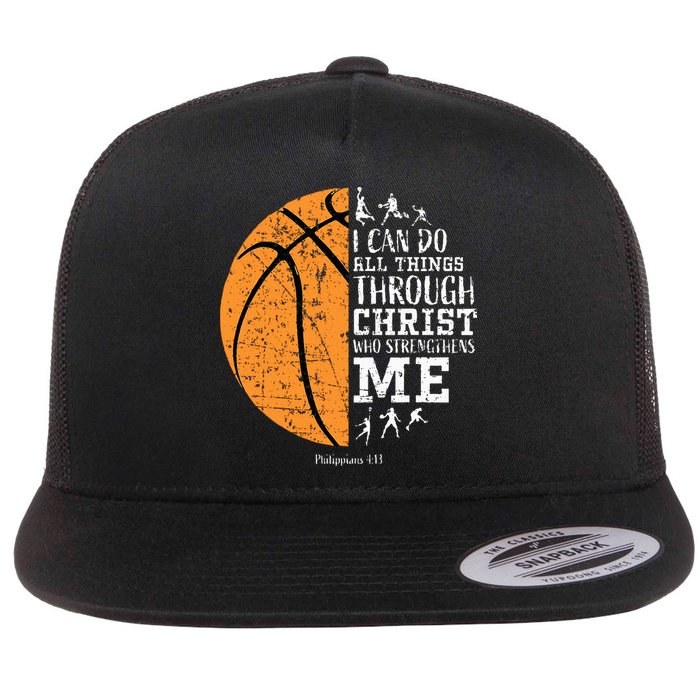 Christian Basketball Religious Gifts Flatbill Hat